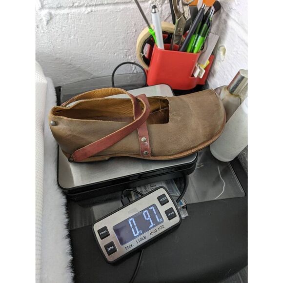 Cydwoq Vintage Leather Brown Strappy Handmade Mary Jane Shoes Size 36 EU 6 US Ma - Picture 8 of 8